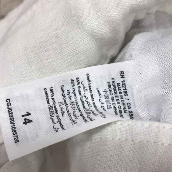 Habitual Girl's Belted High-Waist Linen-Blend Shorts - Picture 6 of 7